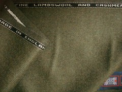 LAMBSWOOL & CASHMERE JACKETING FABRIC MADE IN ENGLAND BY Hunt & Winterbotham= 2m
