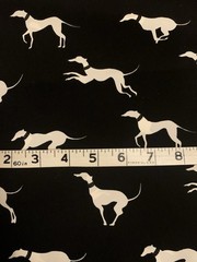 Greyhound Printed Cadina Silk Fabric For Clothing