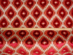 4-1/8 yards Lee Jofa / Mulberry FD677 Burr Velvet Ruby Drapery Upholstery Fabric