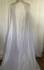 100% Silk Crepe Back Satin 4 Ply White Fabric 3 Yards Long & 46″ Inch Wide