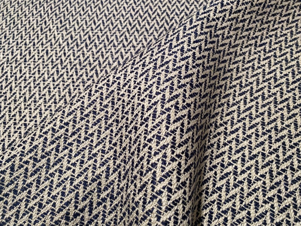 1.25 yards KRAVET DESIGN 36418.50 Chevron Navy Performance Crypton Home Fabric