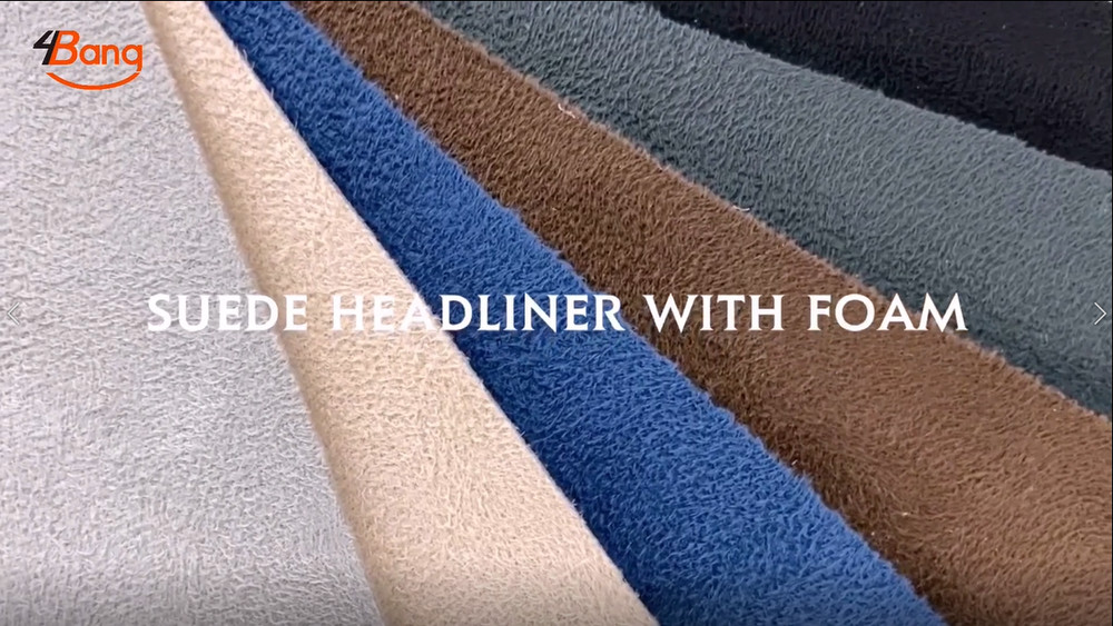 Suede Headliner Fabric 1/8″ Foam Backed Material 60″Wide 48/90/168/324 Inches