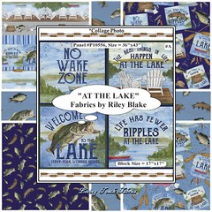 RILEY BLAKE “AT THE LAKE” FISHING FABRIC COLLECTION