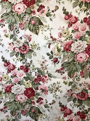 Waverly Original “Darlington” Scotch guard Floral Fabric 3.5 Yards Cottagecore