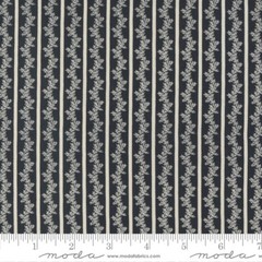 Florence’s Fancy Trellis Vine Stripes Black Ink by Betsy Chutchian Moda 1/2 Yard