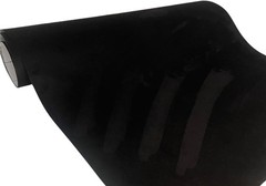 16×55 in Black Suede Wrap – Easy Install Self-Adhesive Film for Car & Furniture
