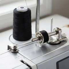 Simthread 100% Cotton Thread 50wt Black for Sewing Quilting Machine | 50-Weig…
