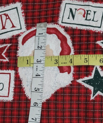 Daisy Kingdom Noel Santa Patch Border #3175 Fabric 1.8 Yard / 68×44″ Wide READ