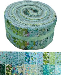 Jelly Roll Fabric – 20 Assorted Floral Prints 100% Cotton 40 Pre-Cut Strips 2…