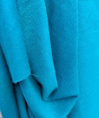 4.25 Yds Corduroy Fabric 100% Cotton 153×43 Aqua Blue Green Teal Silver Metallic