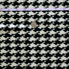 HEAVY ACRYLIC WINTER JACKET COAT CRAFTS FABRIC BIG 30 mm HOUNDSTOOTH CHECK 44’W