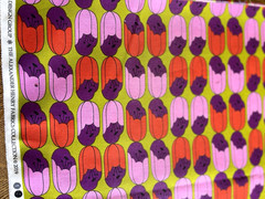 FQ Alexander Henry GHASTLIE BULB 2019 Green Pink Plum Floral Cotton Quilt Fabric