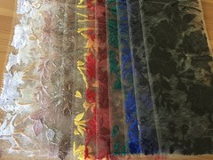 Nina WHITE Polyester 3D Floral Embroidery on Mesh Lace Fabric by the Yard – 100