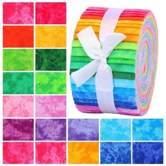 Multi Pattern Soft Cotton Patchwork Sewing Fabric Strips Jelly Roll Bundle