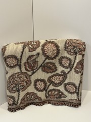Jacquard Fabric 56”wide-3.5 Yards Heavy Woven Floral Textile Upholstery Bags Etc