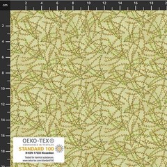 Stof European Quilting Fillippa’s Line Lines Oblong Dots Khaki Fabric By Yd