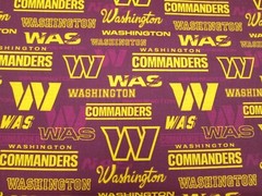 WASHINGTON COMMANDERS NFL -HALF YARD PIECE- COTTON BRAND NEW DESIGN