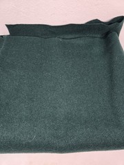 Wool Felt Fabric Forest Green Teal 60 x 34 Coat Craft Sewing Material