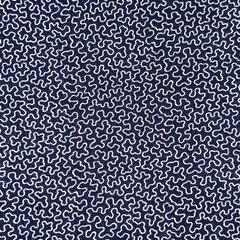 Blue Design 90’s Cranston Print Works Cotton Fabric 1/2 Yard (18 By 44”)