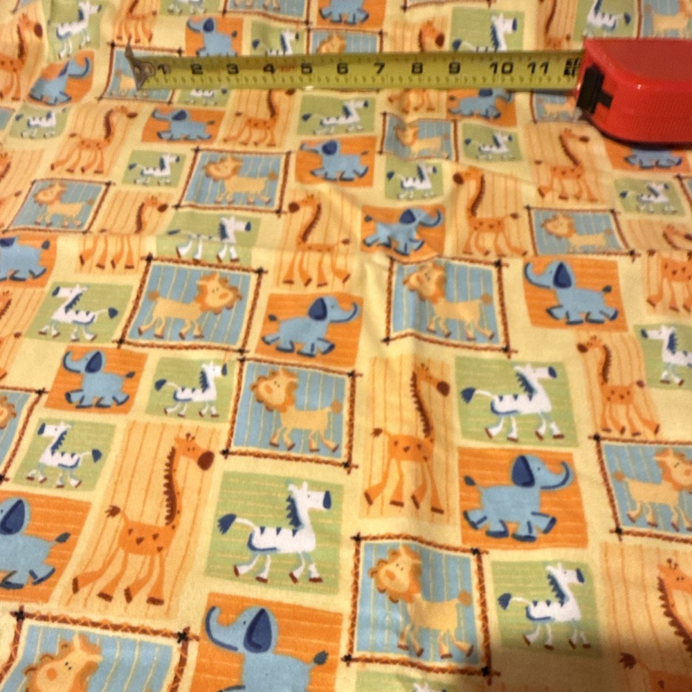 Multicolor Mixed Animal Print Baby Children Flannel Fabric 42×72