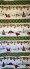 “Christmas Chimes” Border Print By the Yard