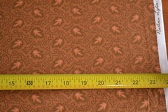 By 1/2 Yd, Orange on Brown, Thimbleberries/Northern Lights – Southern Skies, B88