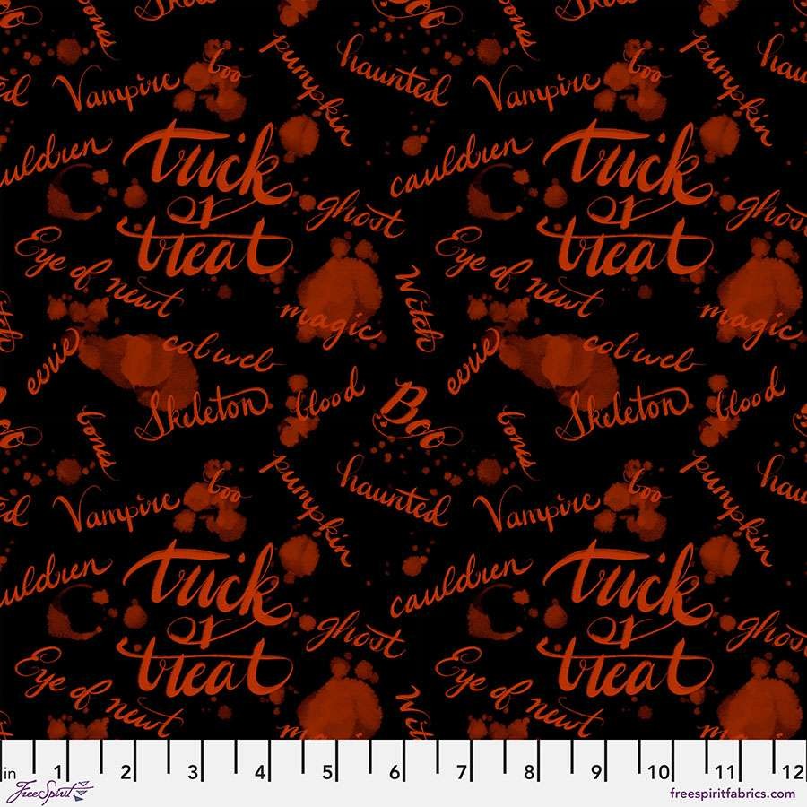 Free Spirit – Costumes & Cobwebs – Ink Blot – Black, Fabric BTY