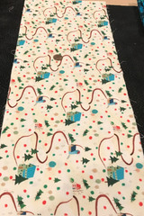 Farms*Barns*Silos*Pine Trees*Tonal White w/Dots* QT Fabrics*100% Cotton*9″ x 21″
