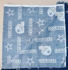 Dallas Cowboys ~ Large Logo Pattern NFL Cotton Fabric 1/4 Yard 9” X 56” New