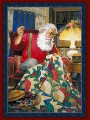 MDG – Christmas – Quilting Santa Quilting And Crafting Fabric Panel