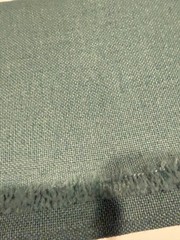 GREEN medium to heavy weave sewing fabric LIKE TWEED woven 1 YD. X 69″