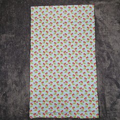 Waverly Inspirations Cherries Fabric Powder Blue Dots 2 Yards 44″ Cotton Retro
