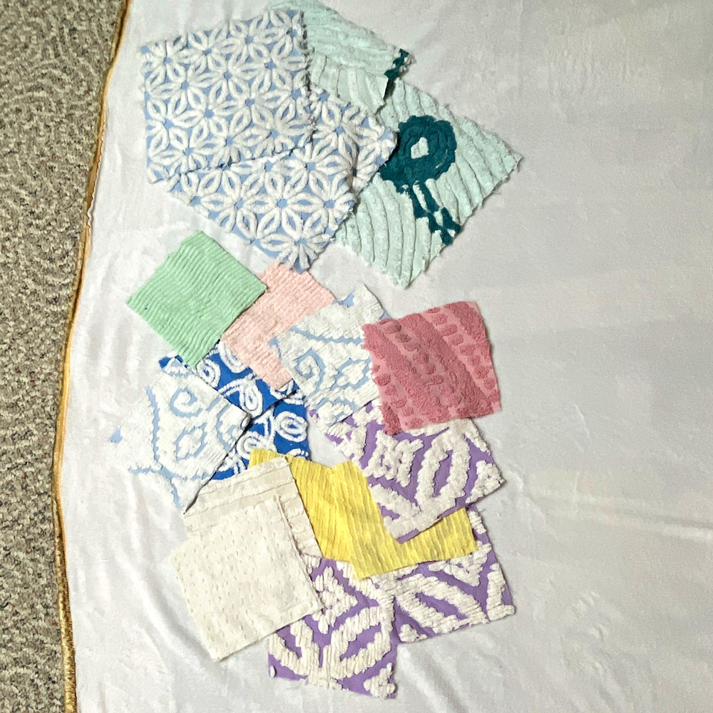 Fabric Squares Scrap Lot Multicolor Assorted Patterns Patchwork Quilting Crafts