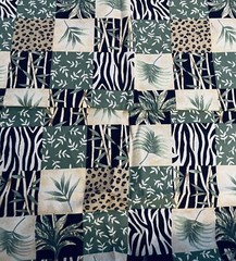 VTG Tropical Foliage & Animal Print Themed Cheater by Fabric Traditions BTFQ