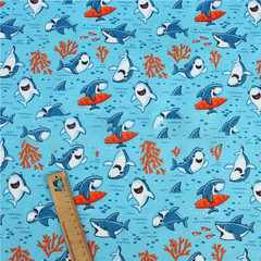 8Pcs Ocean Quilting Cotton Fabric Fat Quarters Bundles Clearance for Sewing