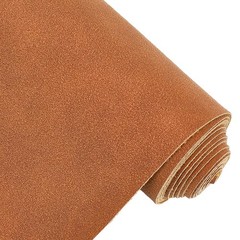 53.5 x 11.8 Inch Brown Frosted PU Leather Sheet 0.7mm Faux Suede Leather Fabr…