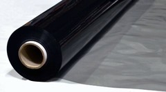 Smoke Tinted Vinyl 10-Gauge Black Transparent Plastic PVC Fabric by the Yard 54″