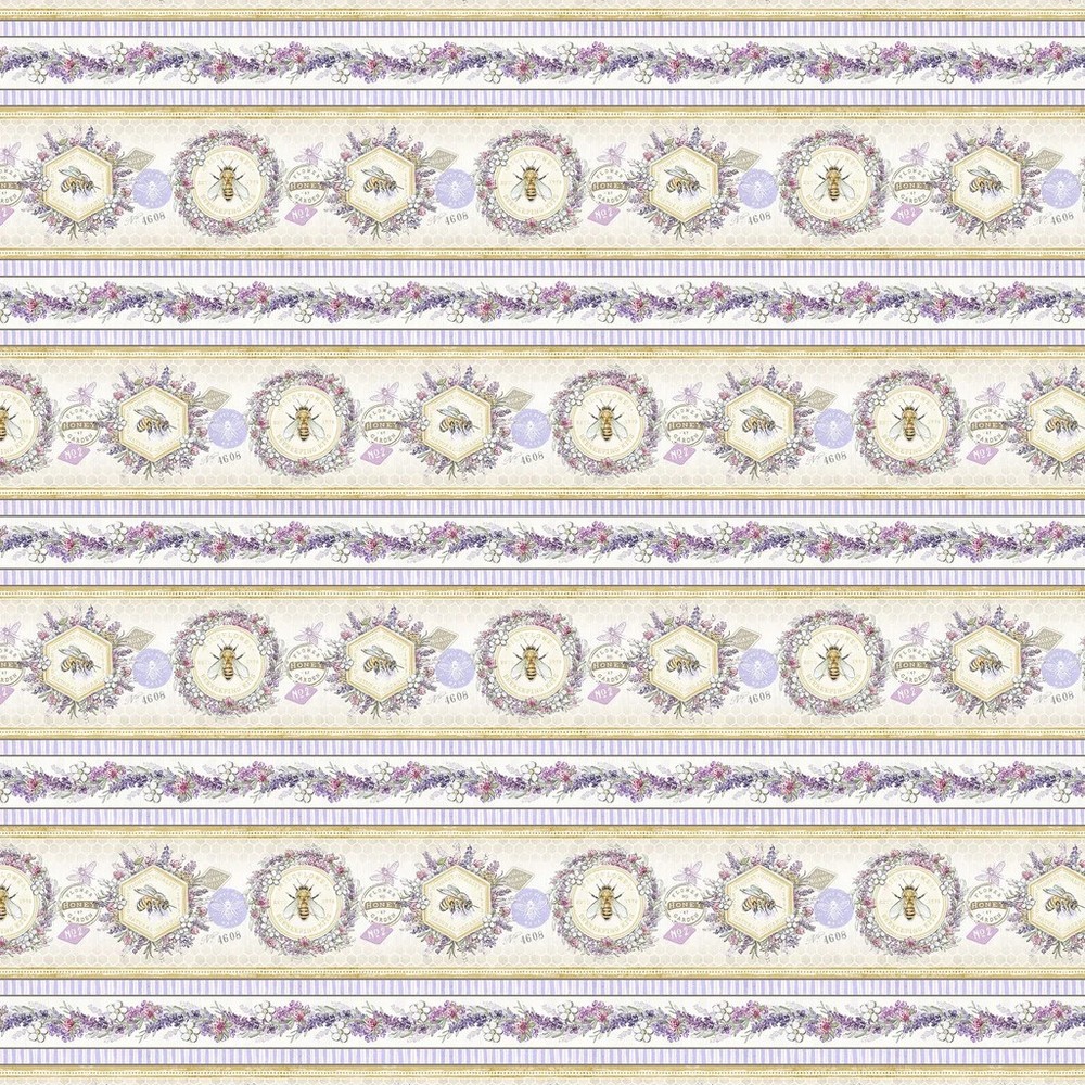 LUMIN – White Owl Textiles – Sweet Honey Bee by Chad Barrett -Repeating