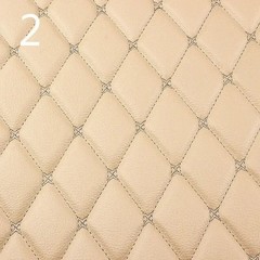 100x158cm Faux Leather Quilted PVC Fabric Car Interior Upholstery Mat