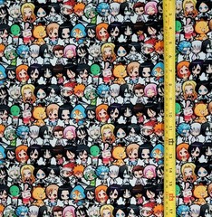BLEACH CHIBI COLLAGE ANIME 1 YARD FABRIC ( 36″ X 58″ ) BRAND NEW