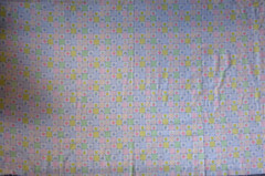 BABY FABRIC WITH TINY SQUARES OF BUTTERFLIES FLOWERS 43.” X 57″
