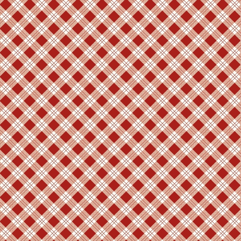 Bee Plaids by Lori Holt – Scarecrow Barn Red – 1/2 yd Quilters Weight Cotton
