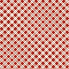 Bee Plaids by Lori Holt – Scarecrow Barn Red – 1/2 yd Quilters Weight Cotton