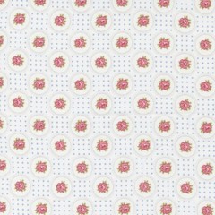 Sweet Liberty Circle Rose Blender White by Brenda Riddle for Moda 1/2 Yard