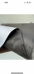 Charcoal black Self Adhesive Faux Suede Wrap Sticker Felt Stretch for Car Interi