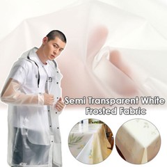 TPU Fabric Semi Transparent Cloth Waterproof Raincoat Costume Tablecloth DIY50cm
