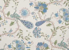 NINA CAMPBELL OSBORNE & LITTLE CURTAIN FABRIC DESIGN Parvani 6.4 MTR COLOURWAY 5
