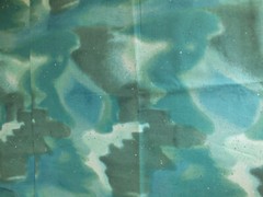 Almost 2.5 yards PAINTED DESERT Hoffman Intnl TEAL cotton quilting fabric OOP