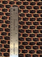 Cowpokes Brown Longhorns Ropes on Black 2Y Avlyn Fabric