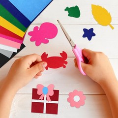 NACHLYNN 11Pcs Self Adhesive Felt Fabric Sheets 7″x11.5″ /18x29cm Sticky Back Fe